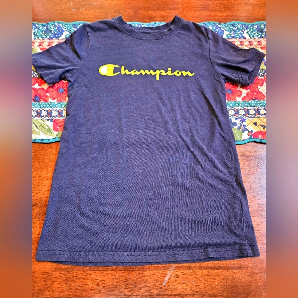Boys Navy Blue Champion Tee